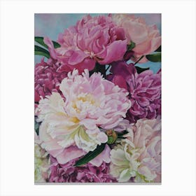 Pink Peonies Canvas Print