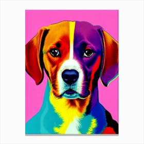 Beagle Andy Warhol Style dog Canvas Print