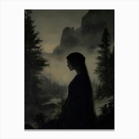 Dark Gothic Gloomy Night Canvas Print