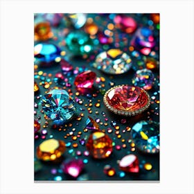 Colorful Diamonds Canvas Print