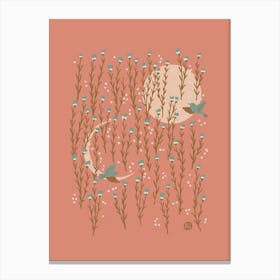 Song in the Meadow [orange] Canvas Print