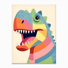 Colourful Dinosaur Majungasaurus 1 Canvas Print