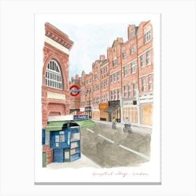 Hampstead High Street, London Canvas Print