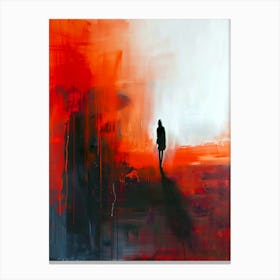 abstract artwork lonely person Canvas Print