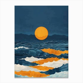 Sunset Over The Ocean 30 Canvas Print