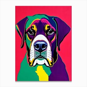 Basset Hound Andy Warhol Style dog Canvas Print