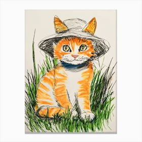 Cat In A Hat 1 Canvas Print