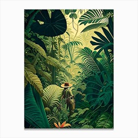Jungle Adventure 3 Botanical Canvas Print