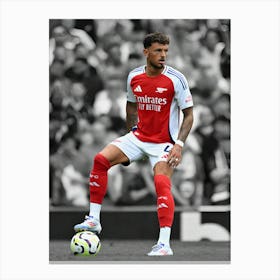 Ben White Of Arsenal Canvas Print