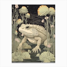 Japanese Style Frog 2 Canvas Print