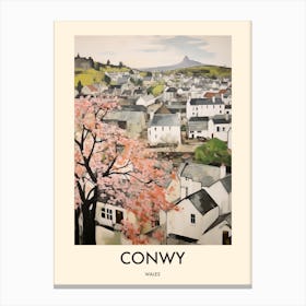 Conwy (Wales) Painting 4 Travel Poster Canvas Print