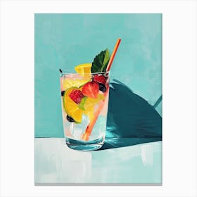 Fruit Cocktail, Mid century Canvas Print