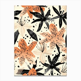 Lily Pattern Canvas Print