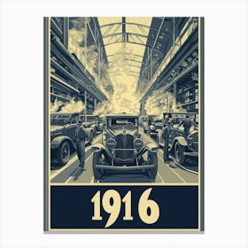 Aihrgdesign A Vintage Industrial Poster Celebrating Automobil D7c68ebd 2fb4 45fa Af9d 64ea0bcb56ac 0 Canvas Print