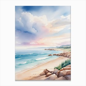 Watercolor Seascape Canvas Print