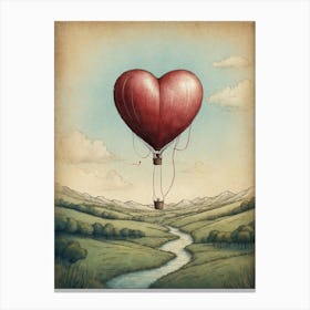 Heart Balloon Canvas Print