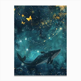 Whale In The Sky 4 Canvas Print