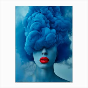 Blue Smoke 4 Canvas Print