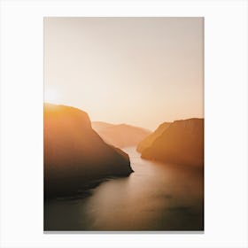 Mountain Lake Sunrise Canvas Print