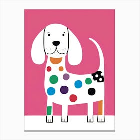 Dotty Dog Canvas Print