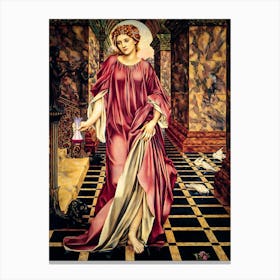 Medea Carrying Potion in HD by Evelyn de Morgan 1903 | Antique Elixir Aqua Tofana Mythological Goddess Art Canvas Print