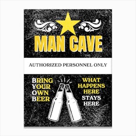 Man Cave 1 Canvas Print