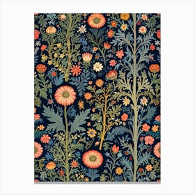 William Morris Floral Pattern 8 Canvas Print