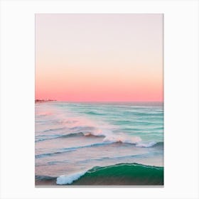 Cottesloe Beach, Australia Pink Photography 4 Canvas Print