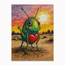 Heart Bug 1 Canvas Print