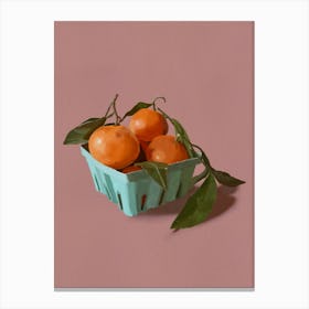 Tangerines In A Basket Toile