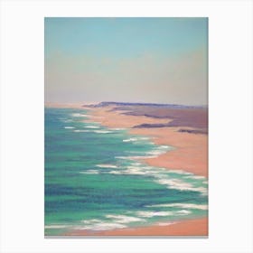 Gwithian Beach Cornwall Monet Style Canvas Print