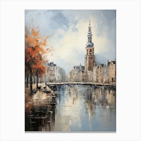 Amsterdam Azure: A Glimpse of Lakeside Beauty Canvas Print