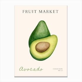 Avocado Fruit Market Canvas Print