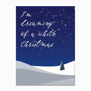 Dreaming Of A White Christmas Canvas Print