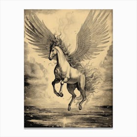 Ancient Storybook Pegasus Canvas Print