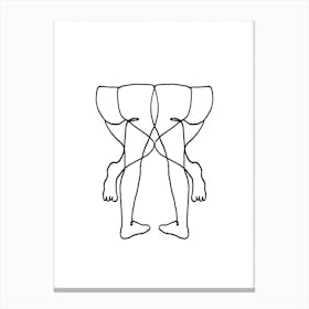 Butts Canvas Print