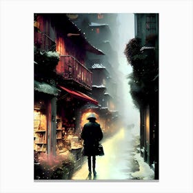 Man In The Street Canvas Print