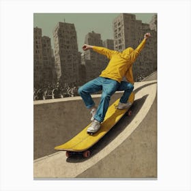 Skateboarder Canvas Print