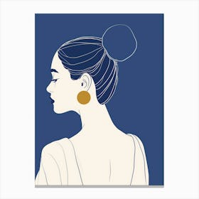 Illustration Of A Woman 27 Canvas Print