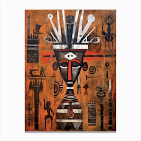 Masked Legends: Tales from African Tribes Canvas Print