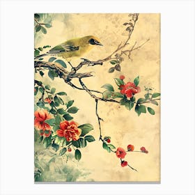 Bird Flowers Chinese Style 2 Canvas Print