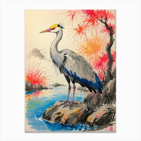 Japanese Crane Canvas Print
