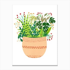 Assorted Potted Plants Ava Canvas Print