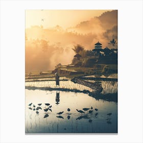 Sunrise In Bali Canvas Print