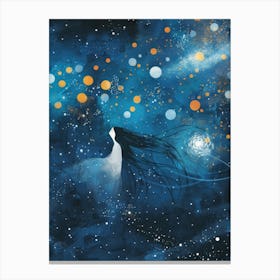 Girl In The Sky Canvas Print