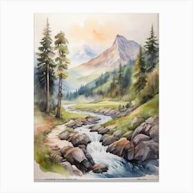 mountain forest landscape.9 Canvas Print