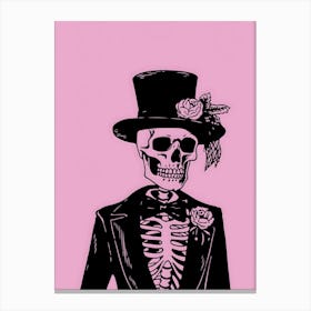 Day Of The Dead Skeleton 3 Canvas Print