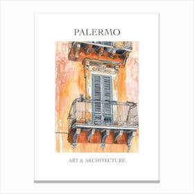Palermo Travel And Architecture Poster 1 Canvas Print