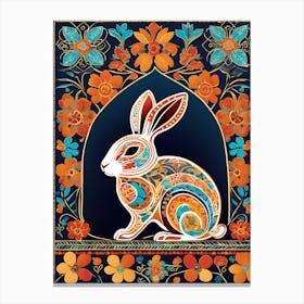 Rabbit With Flowers, 1480 Canvas Print