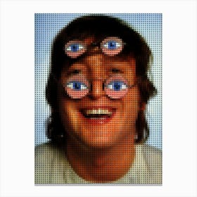 John Lennon Funny Glasses Canvas Print